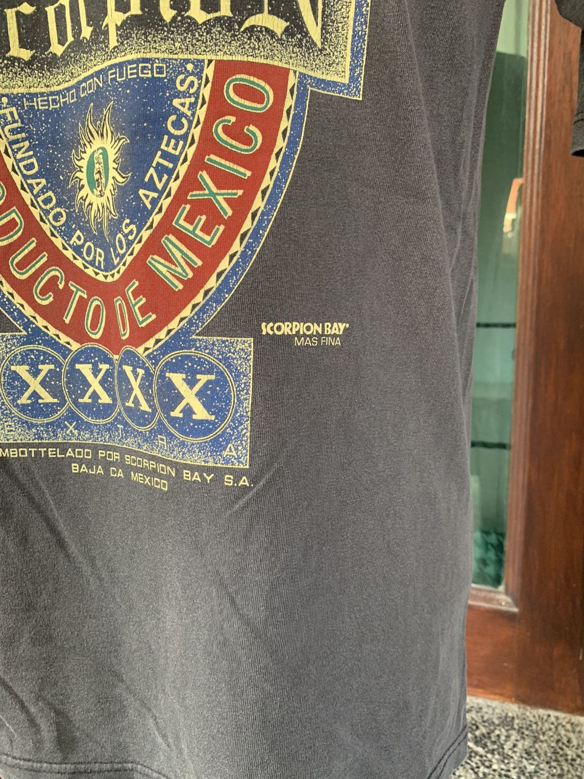 Vintage Vintage 90s Scorpion Bay Mas Fina Surf Surfing Surfwear Tees Size US M / EU 48-50 / 2 - 3 Thumbnail