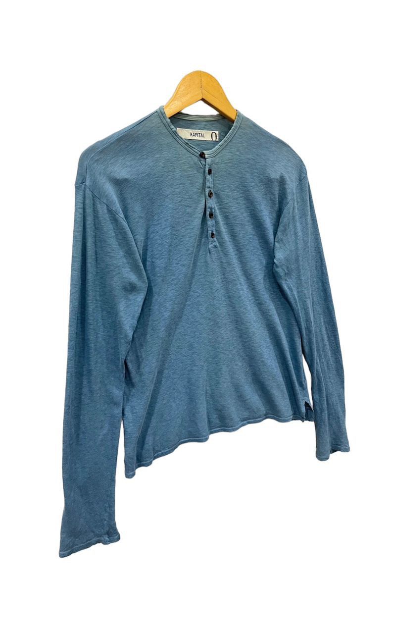 Kapital Kapital Classic Long Sleeve Henley Size US S / EU 44-46 / 1 - 7 Thumbnail