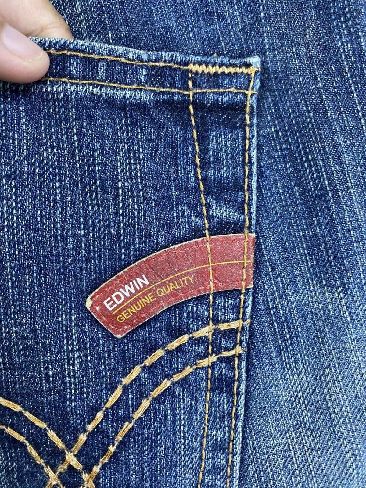 Edwin × Japanese Brand × Vintage Vintage Edwin Short Denim Pants Size US 38 / EU 54 - 8 Thumbnail