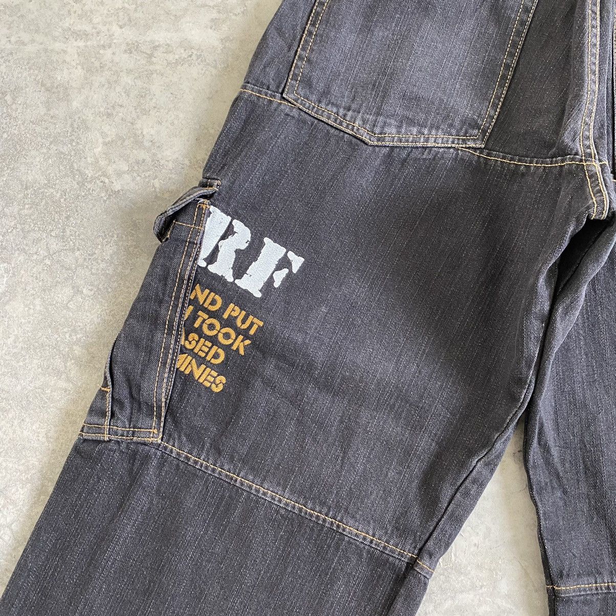 Japanese Brand 2000’s Y2K PJ’S Surf Japan Cargo Baggy Vintage Denim Jeans Size US 32 / EU 48 - 19 Thumbnail