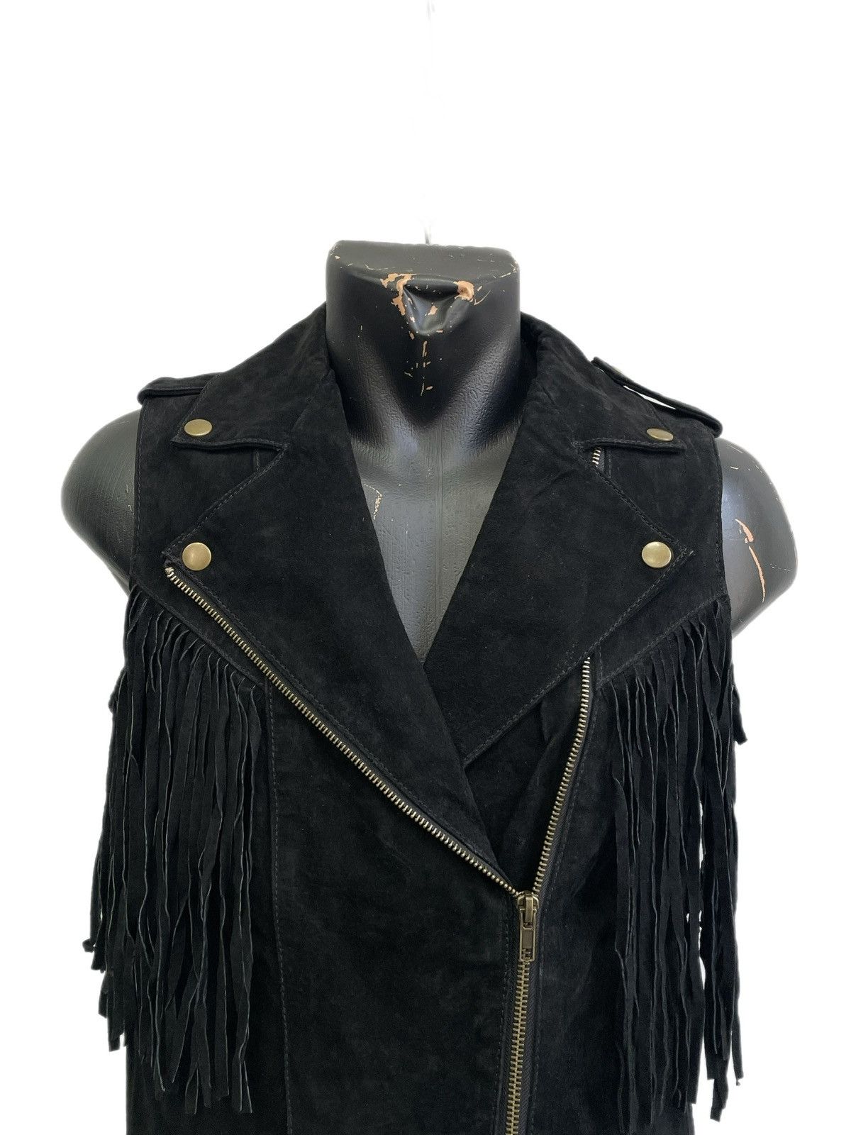 Harley Davidson Suede biker leather black suede vest 14thaddiction biker y2k Size US S / EU 44-46 / 1 - 2 Thumbnail