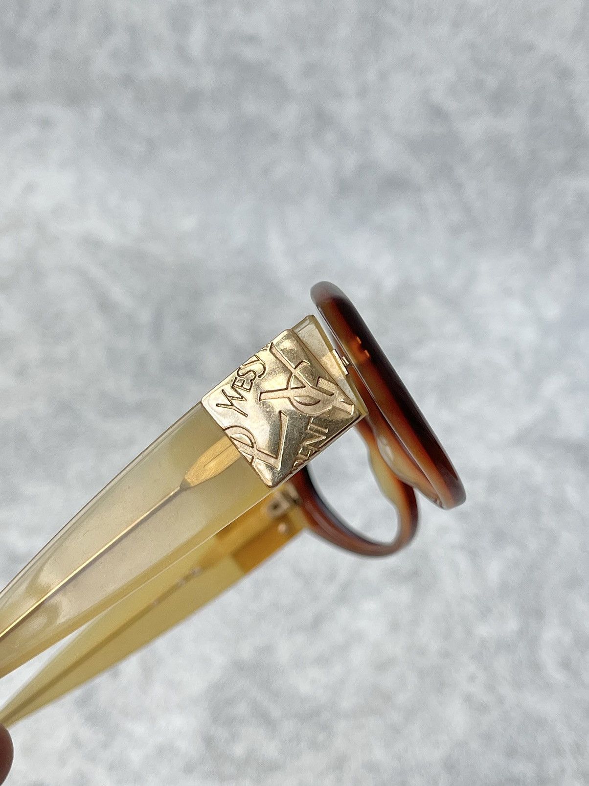 Yves Saint Laurent Vintage Yves Saint Laurent YSL Logo Oval Cat-Eye Glasses Size ONE SIZE - 5 Thumbnail