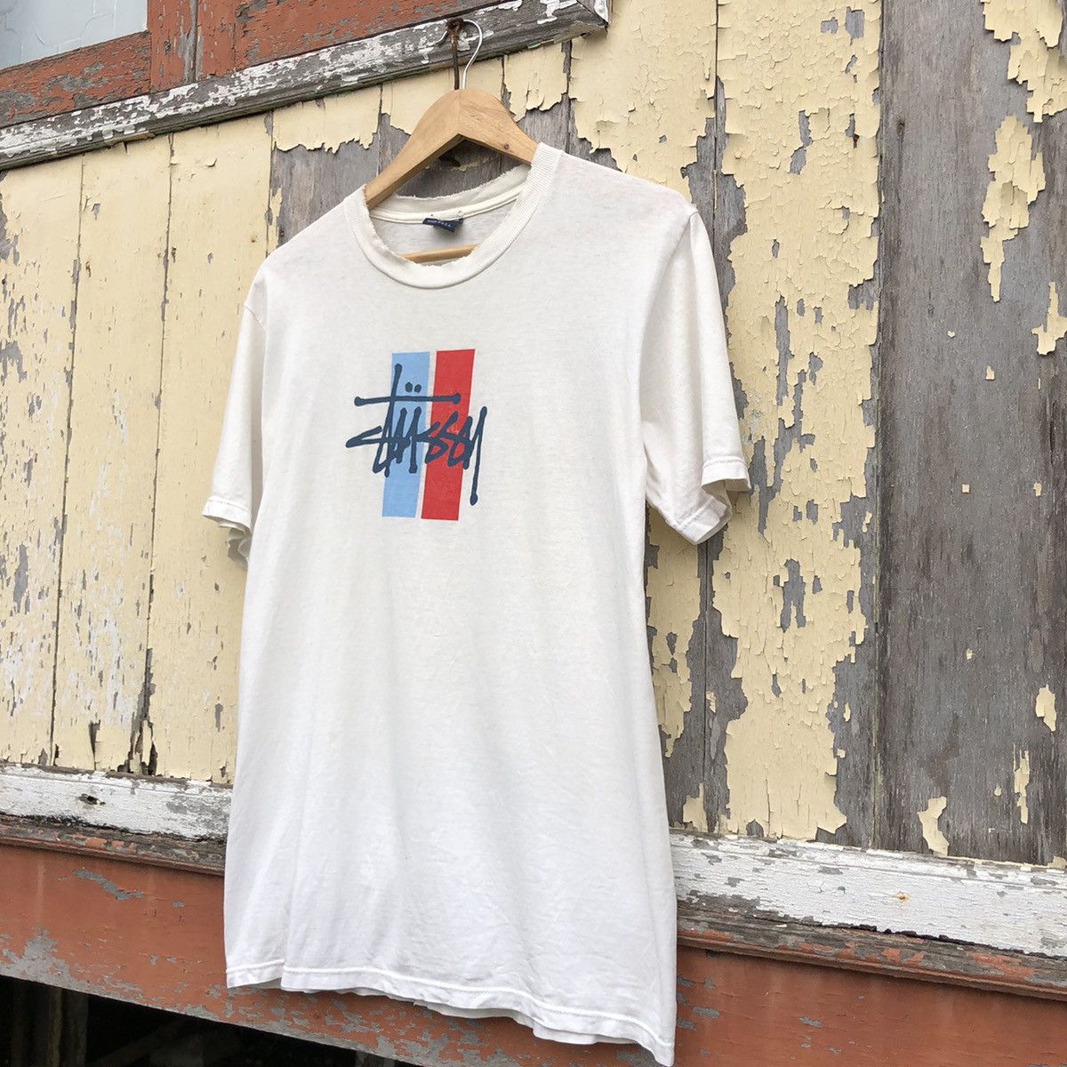 Stussy 🔥Distressed🔥 Vintage 90s Stussy Made in USA Tshirt Size US M / EU 48-50 / 2 - 3 Thumbnail