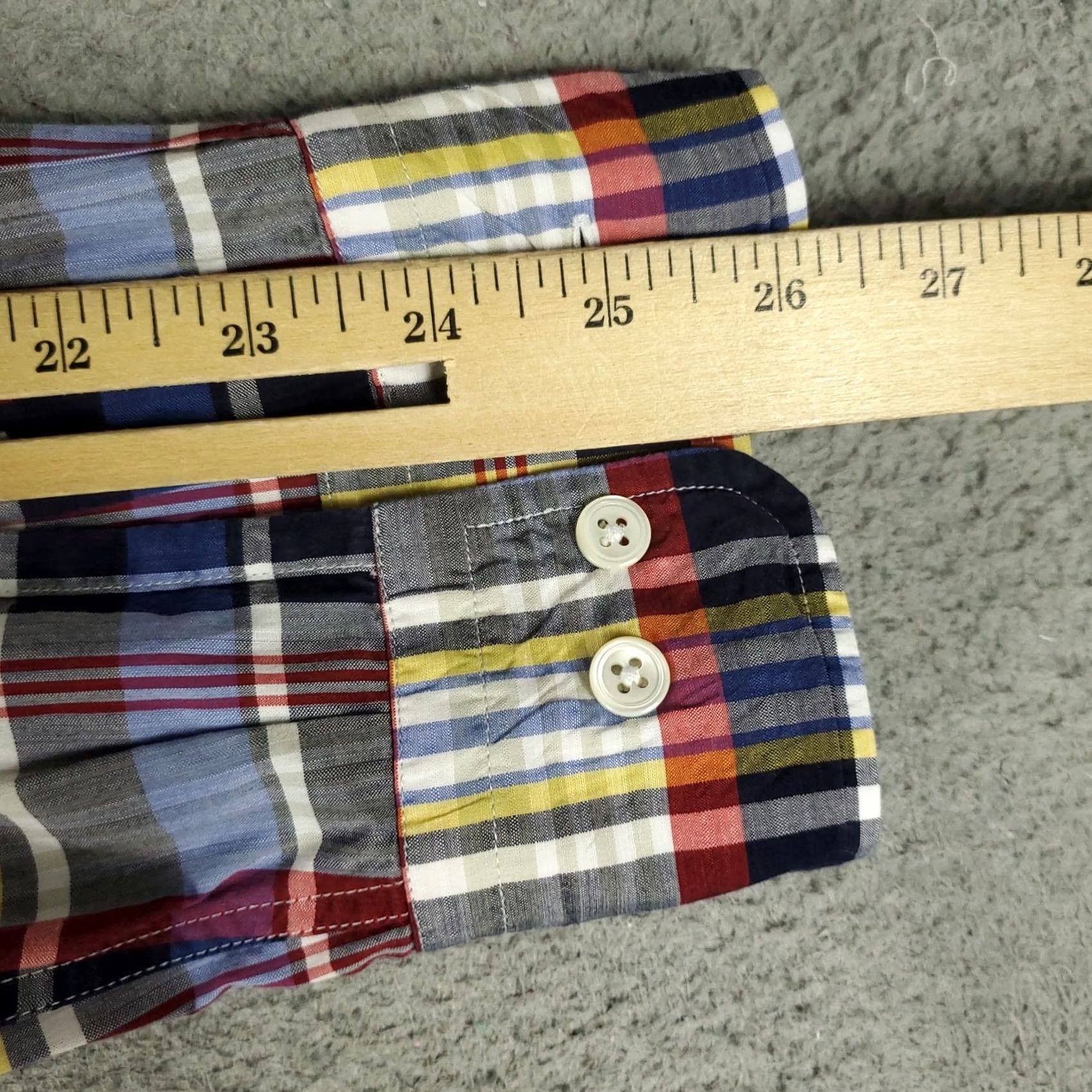 Faconnable Façonnable Shirt Mens L Blue Plaid Button-Up Long Sleeve Casual Button-Up Shirt Mens Blue Plaid Regular Fit Casual Button-Up Size US L / EU 52-54 / 3 - 6 Thumbnail