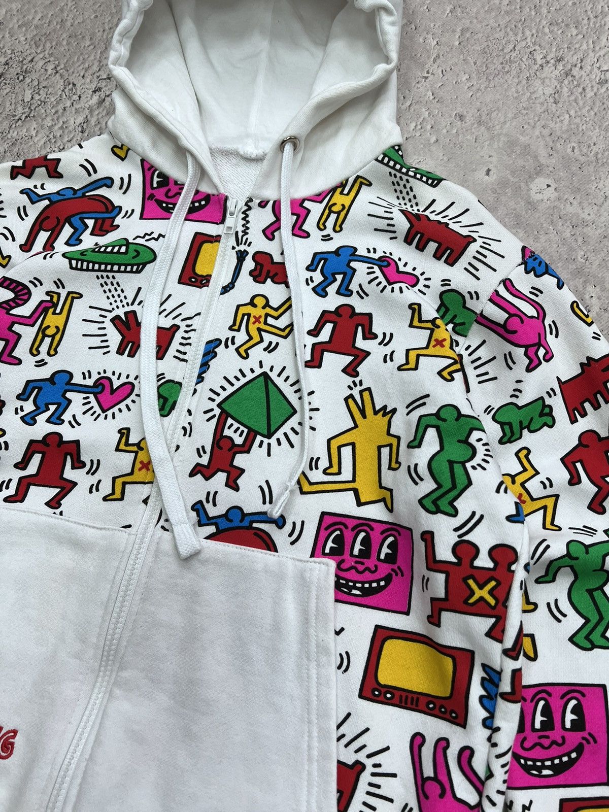 Japanese Brand × Keith Haring × Vintage Keith Haring x Big Bang Pop art Kpop Hoodie Sweater Size US M / EU 48-50 / 2 - 6 Thumbnail