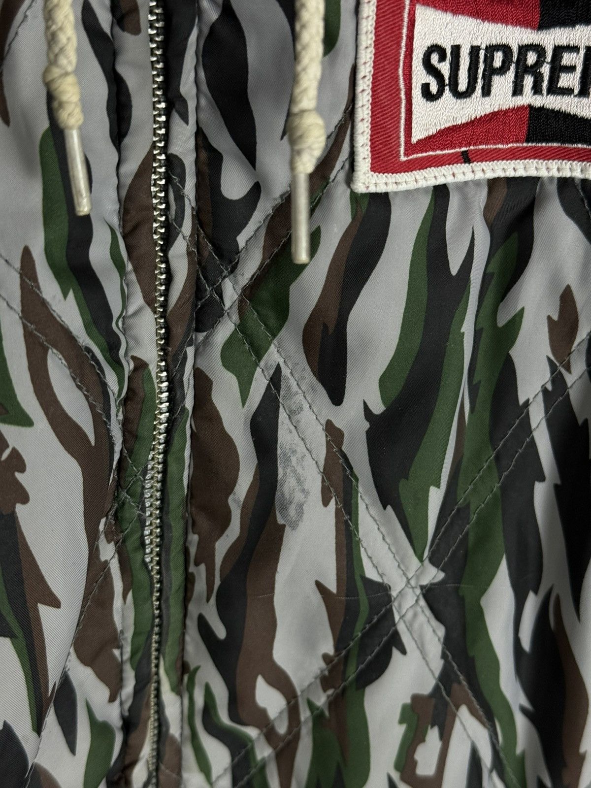 Supreme Supreme Poly Diamond Quilted Hooded Jacket Camo Rare Size US S / EU 44-46 / 1 - 11 Thumbnail