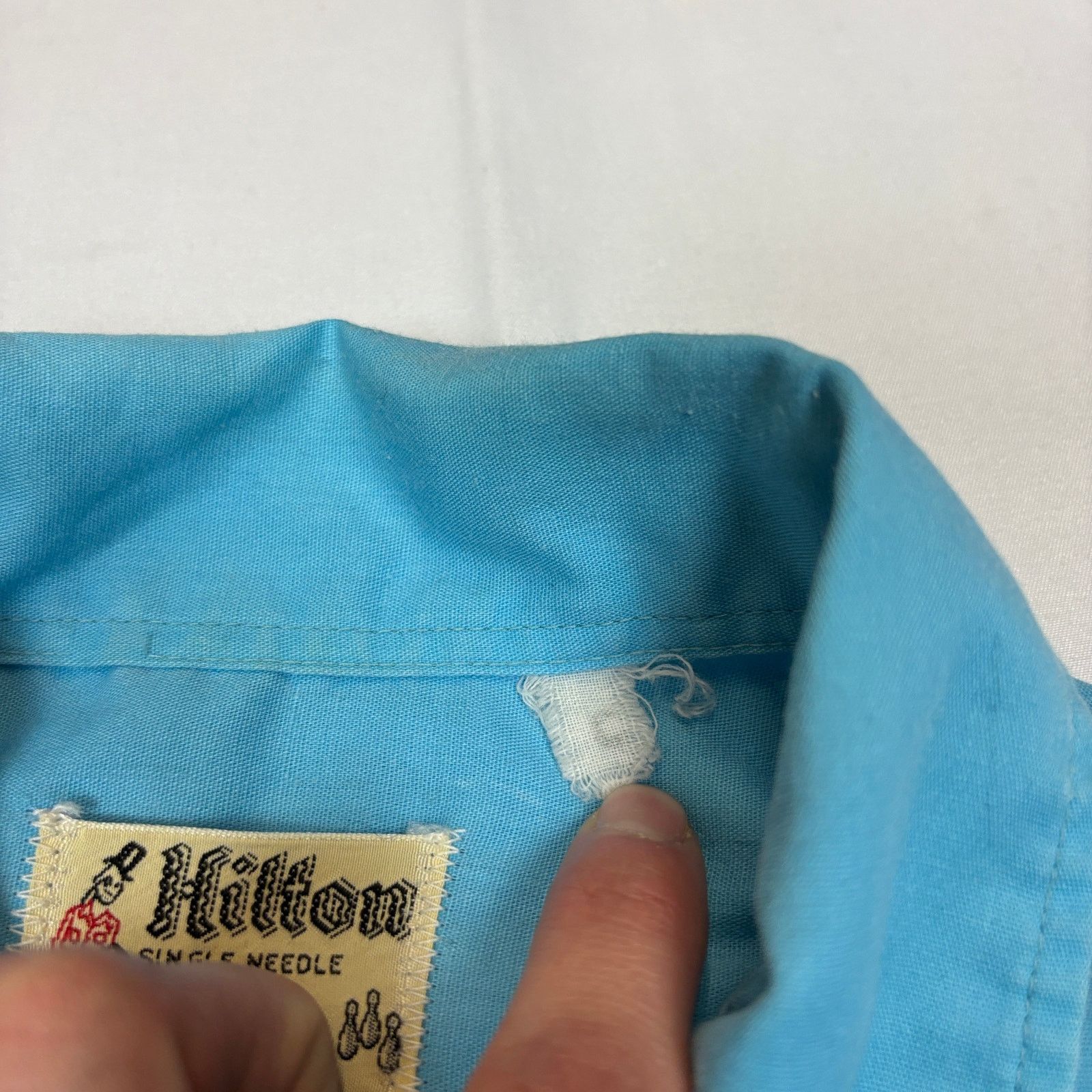 Vintage VTG 50s Hilton Bowling Shirt Wally's Den Small Chain Stitch Size US S / EU 44-46 / 1 - 6 Thumbnail