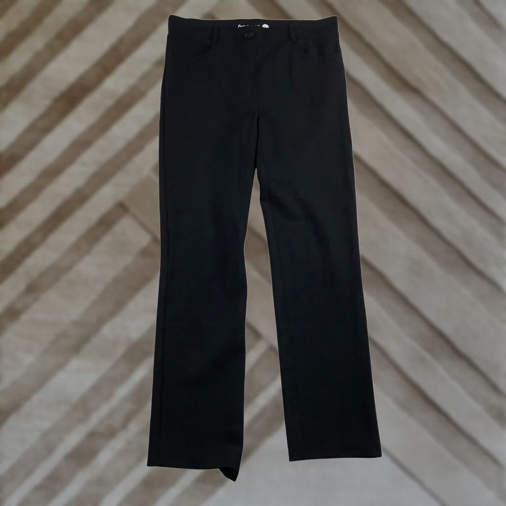 Vintage Betabrand Dress Pant Yoga Pants Black Straight Leg Womens L Large 30x30 W1429-BK Size 36" / US 14 / IT 50 - 1 Thumbnail