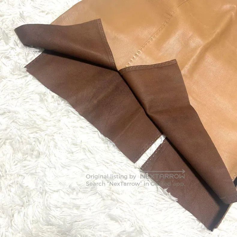 Hermes Hermes Leather Sheepskin Skirt Size 27" / US 4 / IT 40 - 4 Thumbnail