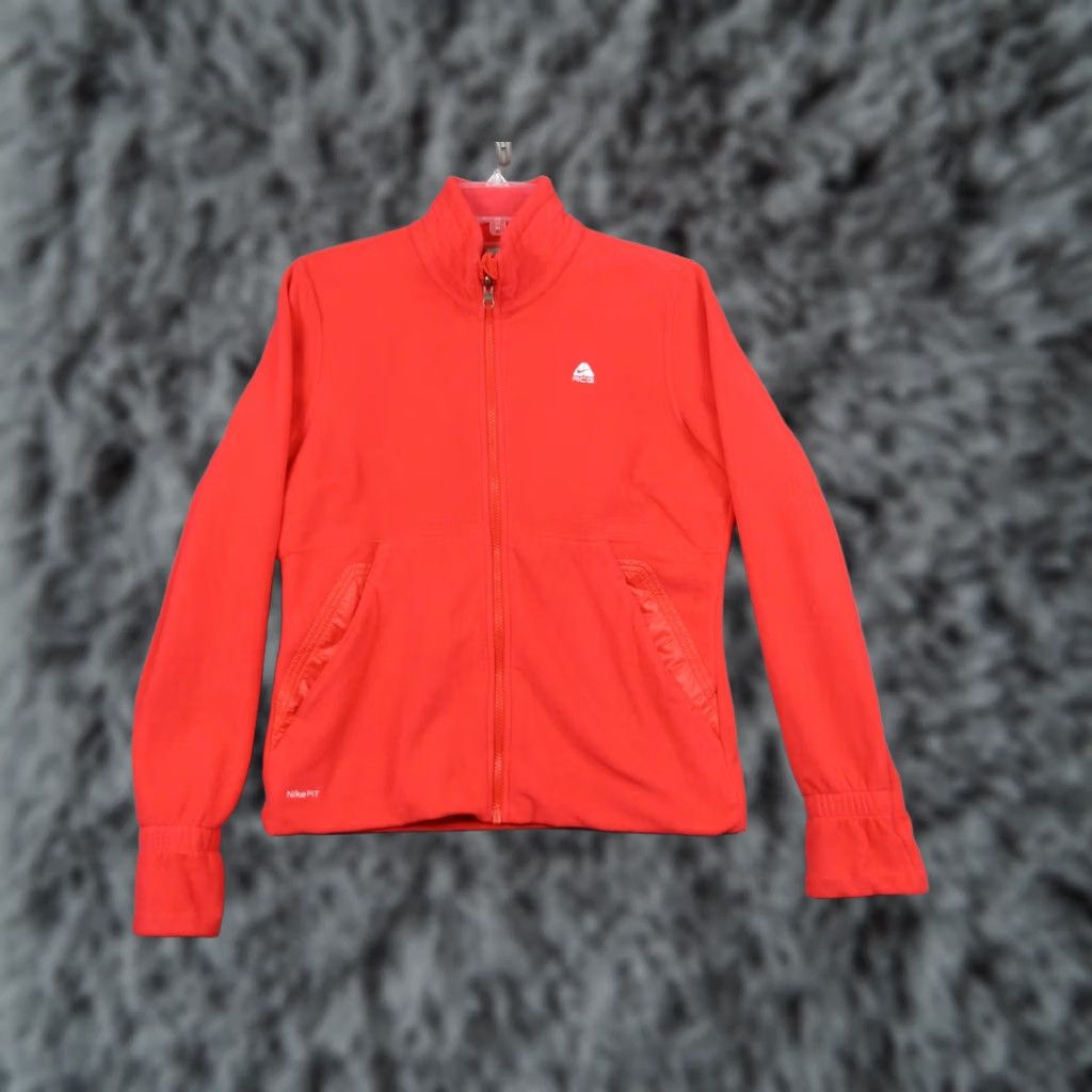 Nike Nike ACG Jacket Womens Medium Red Fit Therma Full Zip Fleece Outdoor 266244-643 Size M / US 6-8 / IT 42-44 - 1 Thumbnail