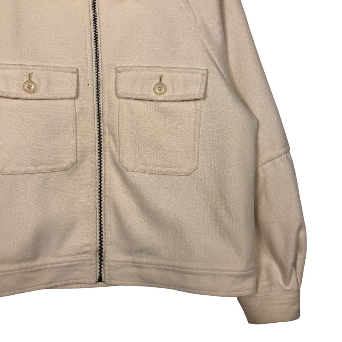 Japanese Brand 📌Vintage Cropped Wool Biker Jacket GU Size US XL / EU 56 / 4 - 6 Thumbnail
