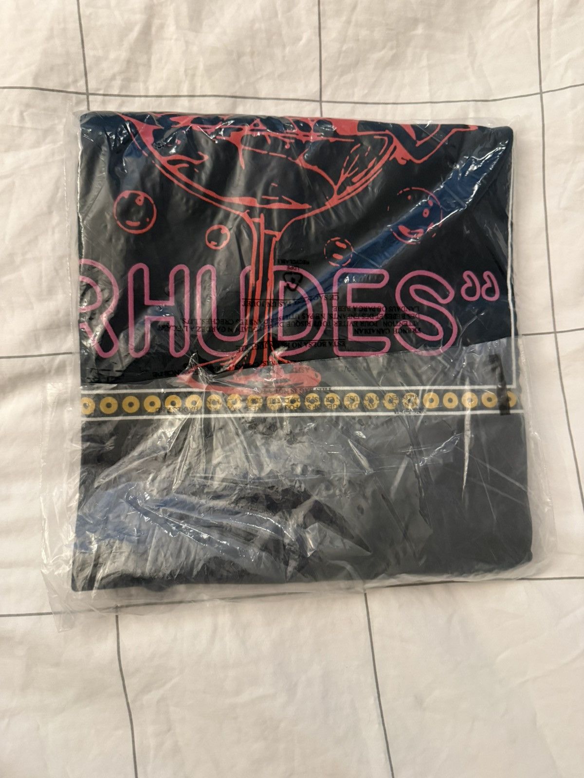 Rhude RHUDE ‘Live Rhudes’ T-Shirt Vintage Black Tee Men’s Size XL Size US XL / EU 56 / 4 - 7 Thumbnail