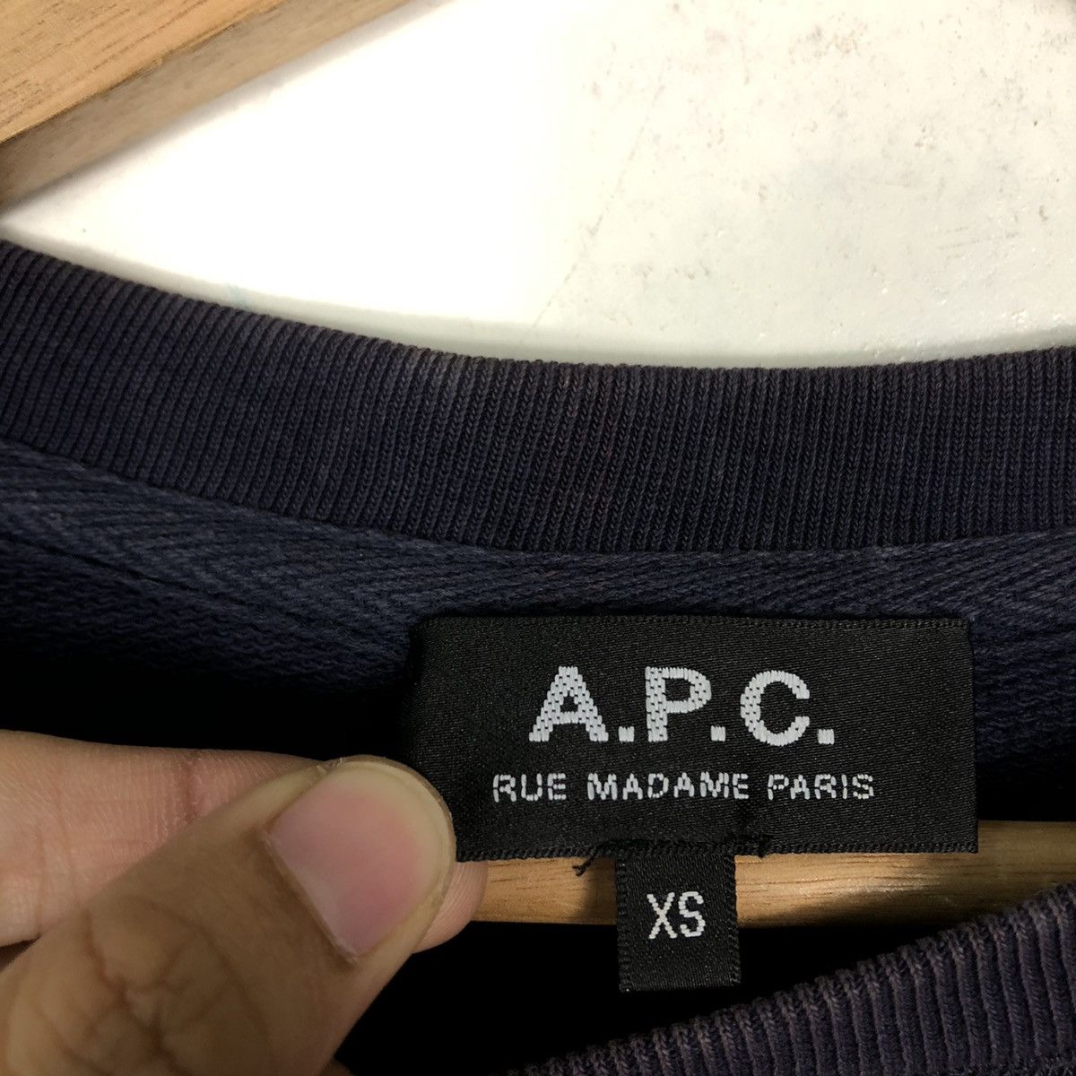 A.P.C. 🔥Rare Reversible Spell APC Sweatshirt Crewneck Big Logo Size US XS / EU 42 / 0 - 10 Thumbnail