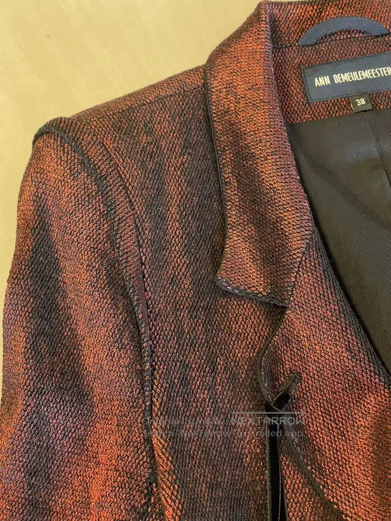 Ann Demeulemeester Ann Demeulemeester Dark Red Ribbon Blazer Size XS / US 0-2 / IT 36-38 - 3 Thumbnail