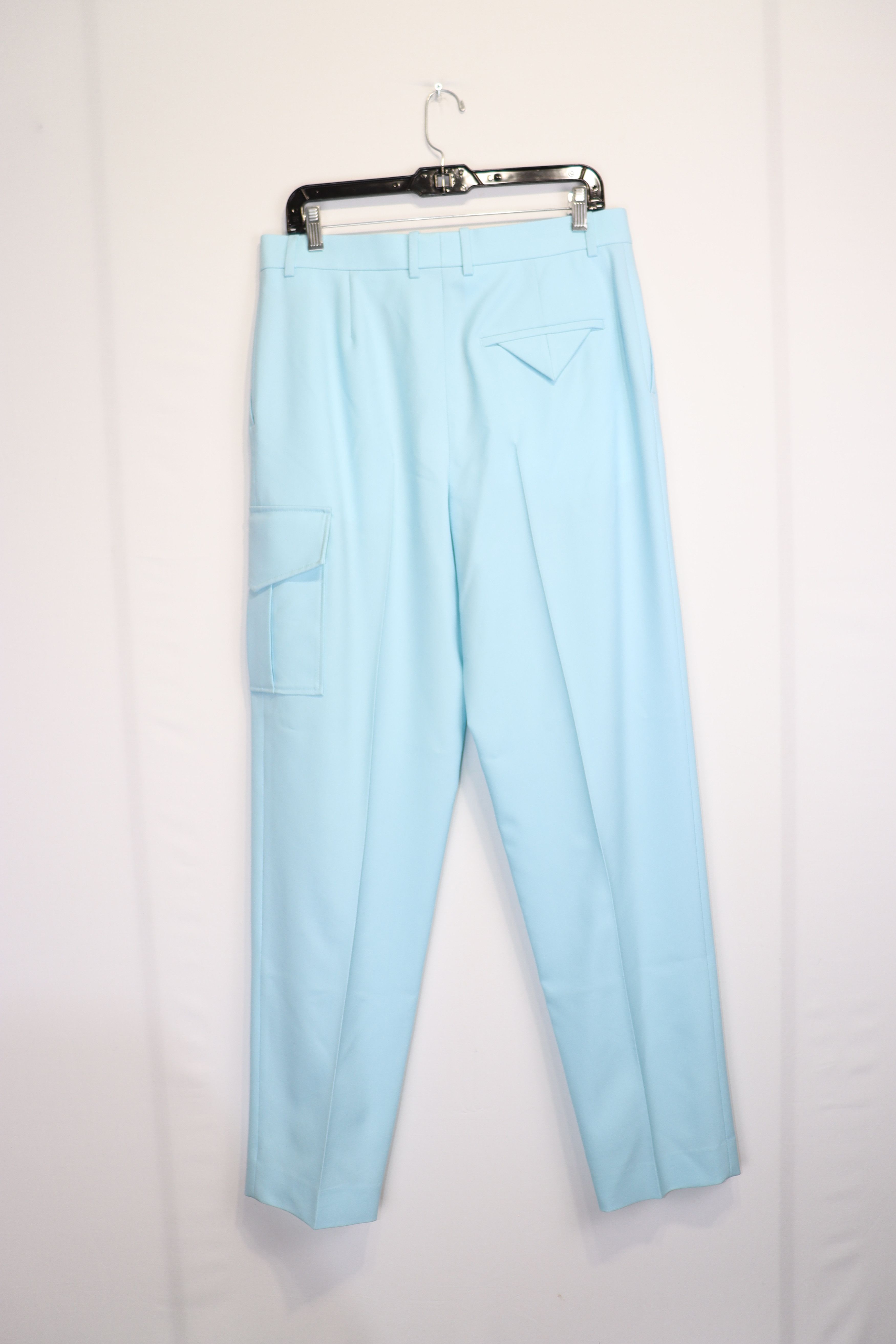 Bottega Veneta o1rshd1 Light Wool Twill Trousers in Pale Blue Size US 32 / EU 48 - 7 Thumbnail