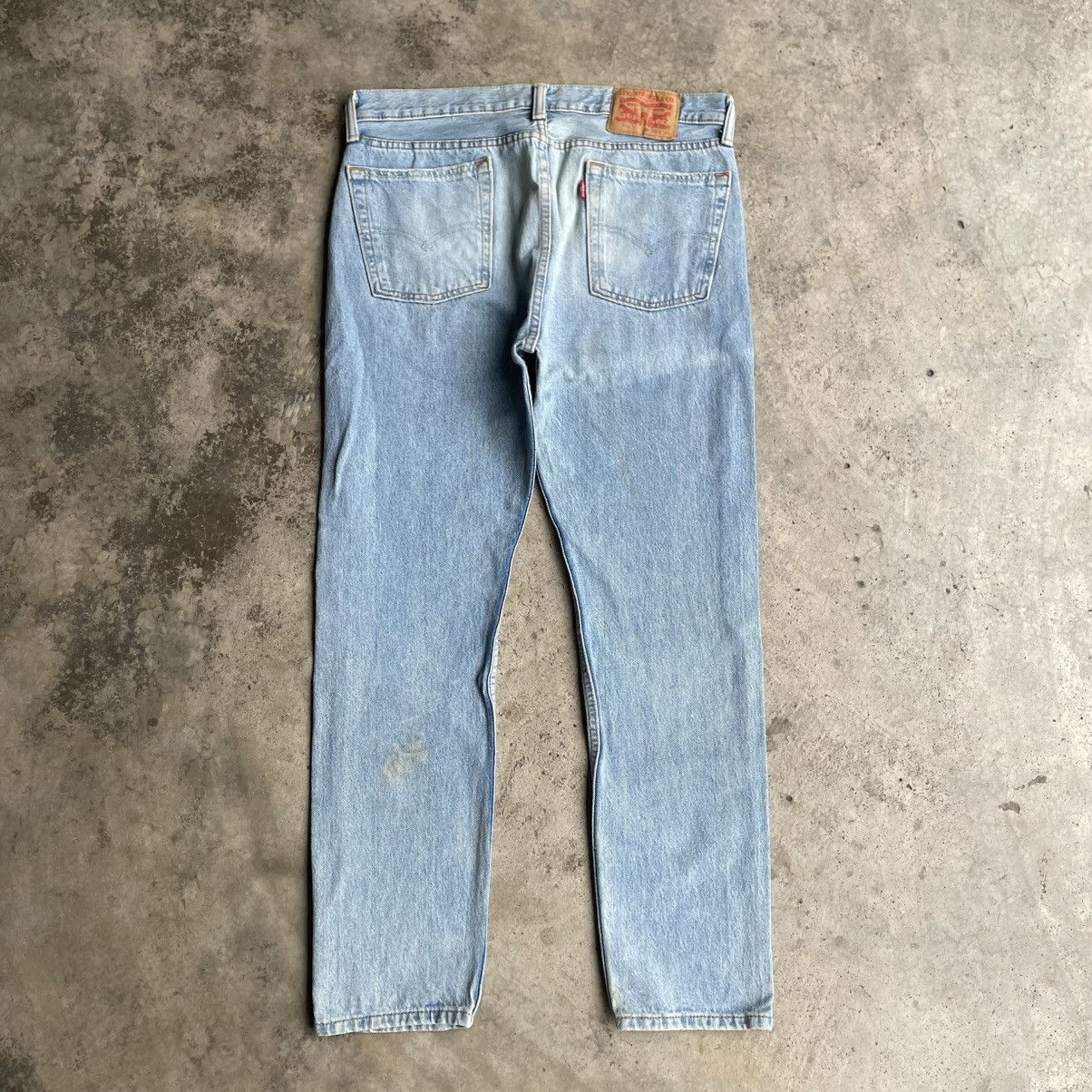 Levi's Vintage Clothing 🔥Vintage Levis 510 Stoned Washed Regular Fit Denim Jeans Size US 35 - 4 Thumbnail