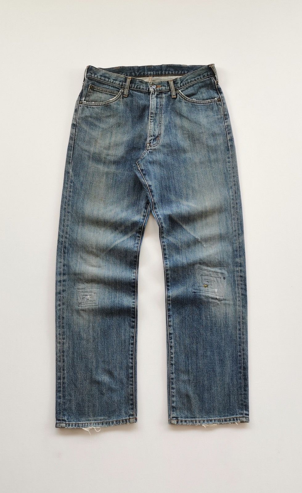Wrangler Wrangler Patchwork Denim Jeans Size US 33 - 4 Thumbnail