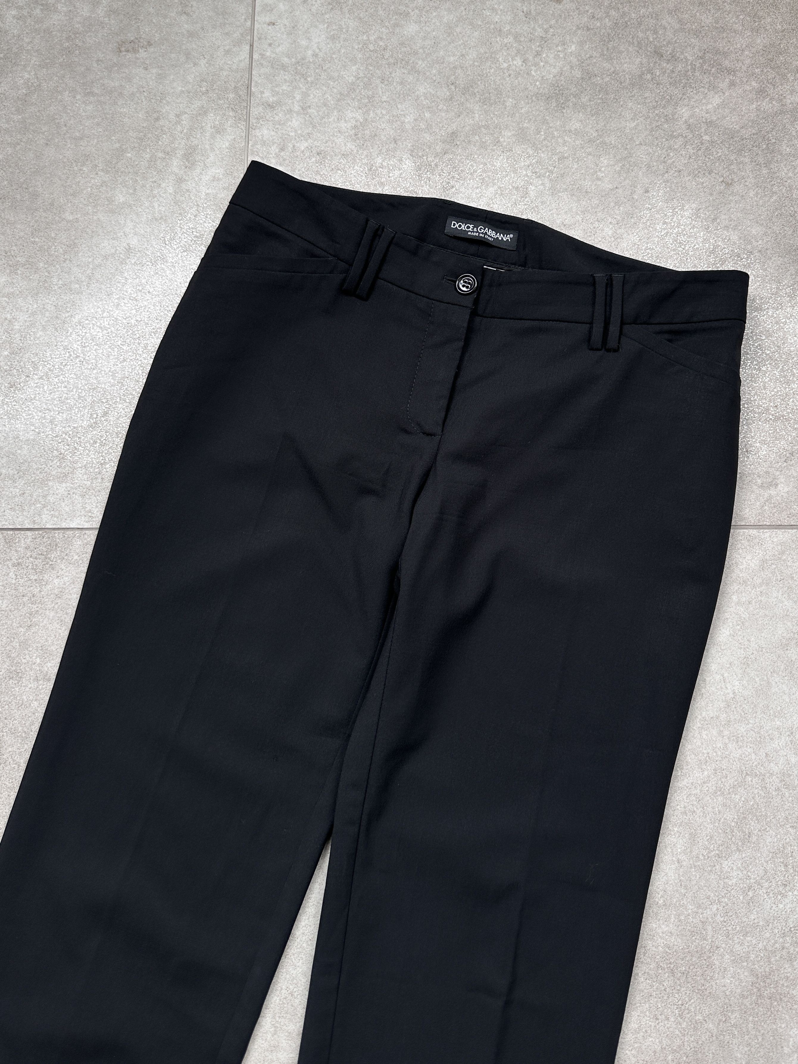 Dolce & Gabbana Dolce & Gabbana D&G Black Dress Pants Trousers Size 28" / US 6 / IT 42 - 3 Thumbnail