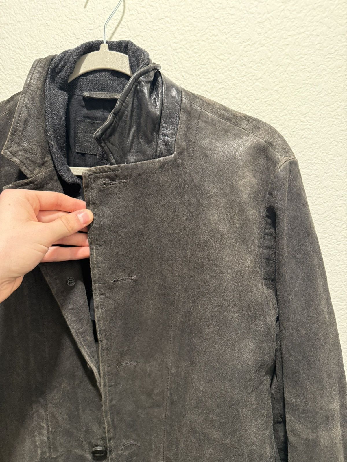 Allsaints AllSaints Leather Survey Blazer Jacket Size US M / EU 48-50 / 2 - 19 Thumbnail