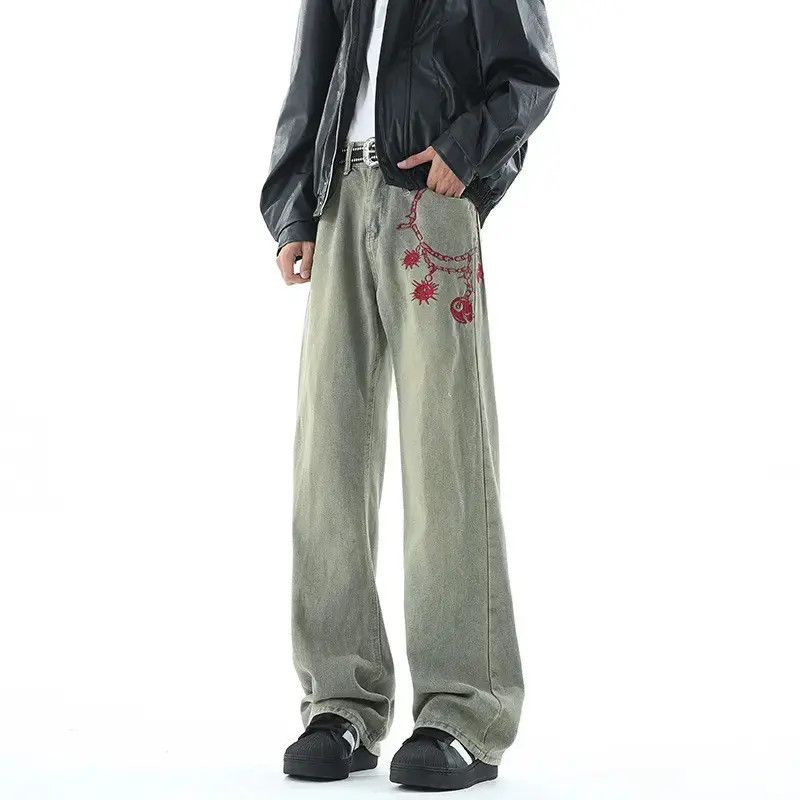 Japanese Brand Retro loose high street hip-hop jeans Size US 32 / EU 48 - 2 Thumbnail