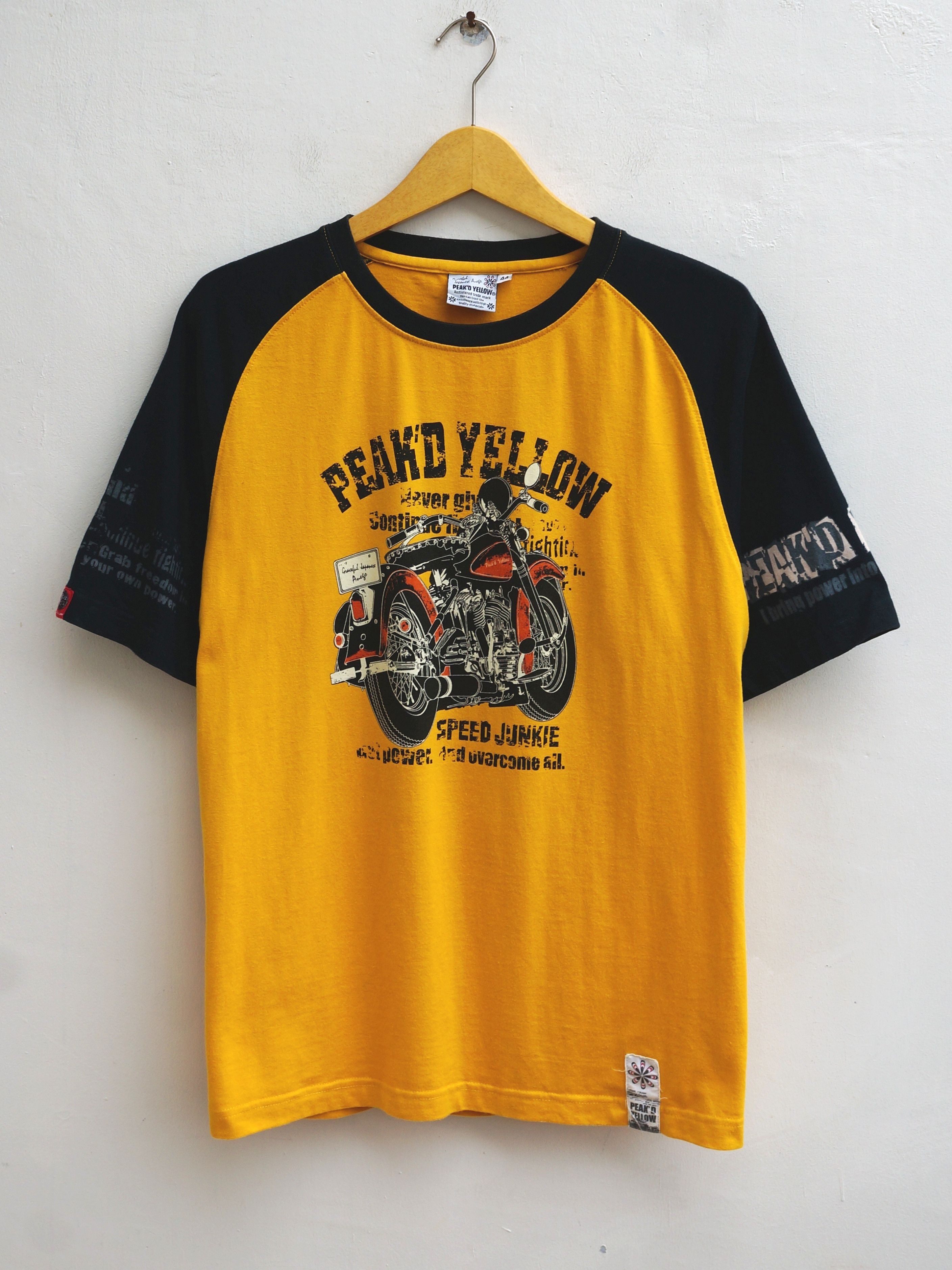 image of Peak’D Yellow Tedman Tee, Men's (Size Large)
