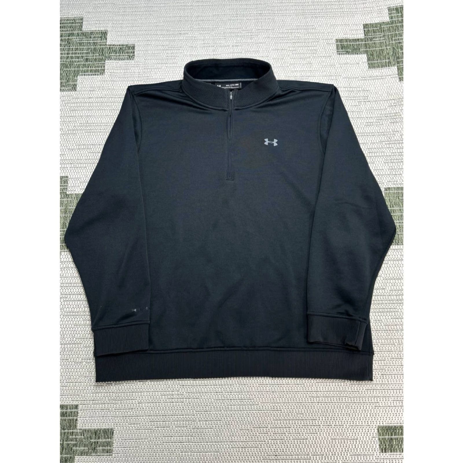 Under Armour Under Armour Storm Sweatshirt Mens 3XL Black Fleece Lined Zip Mock Neck Pullover Regular Fit Thermal Outdoor Sports Mens Clothing Size US XXL / EU 58 / 5 - 2 Thumbnail