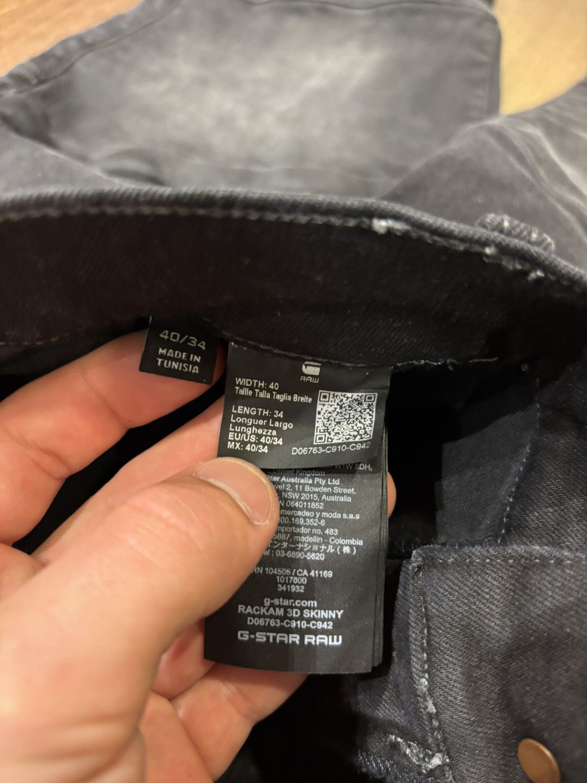 G-Star GStar Raw Rackam Denim Jeans Size US 34 / EU 50 - 5 Thumbnail