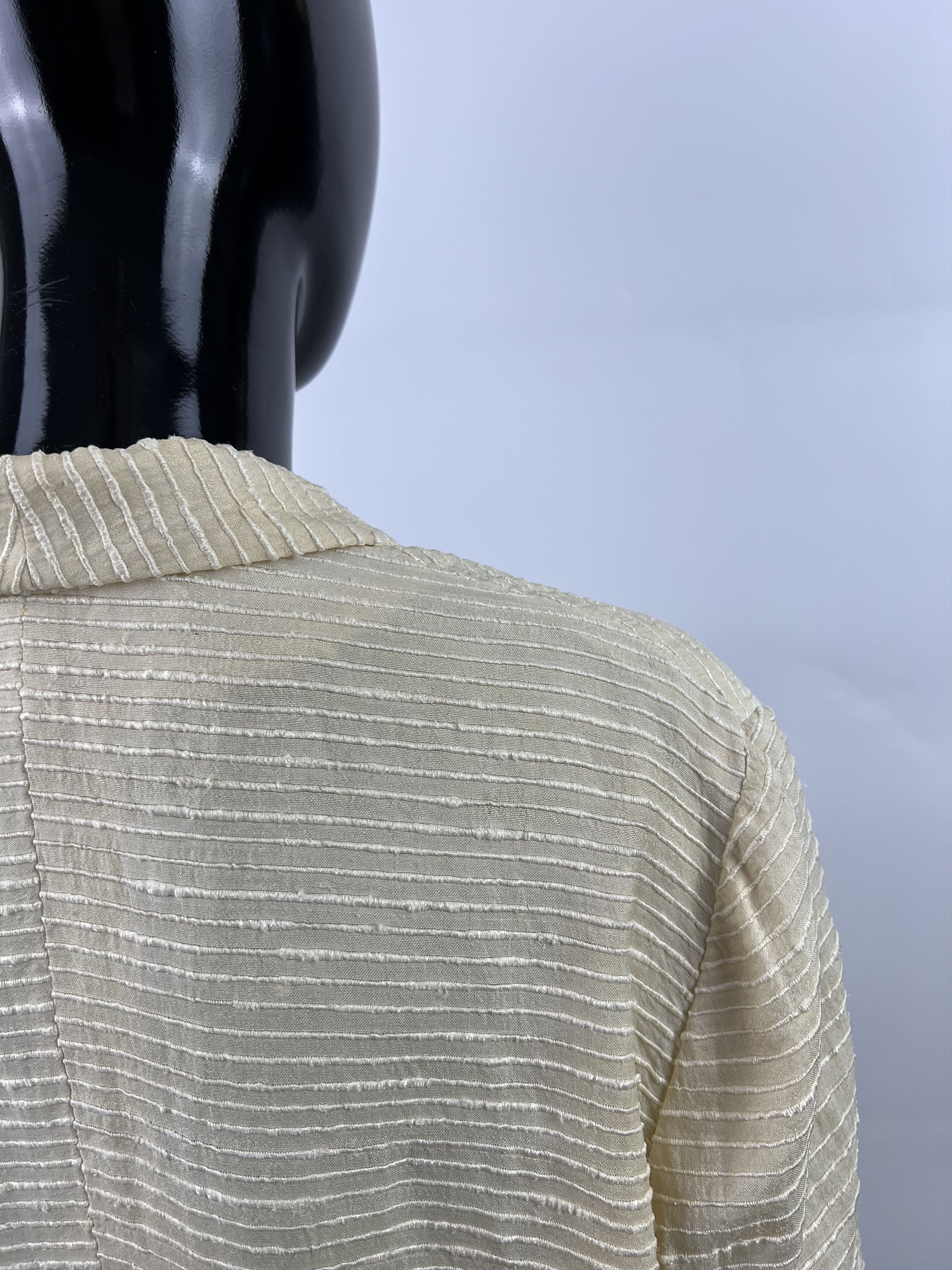 Designer × Vintage Jacques Fath Rare Vintage 100% Silk Blazer Jacket Size 40 Size M / US 6-8 / IT 42-44 - 8 Thumbnail
