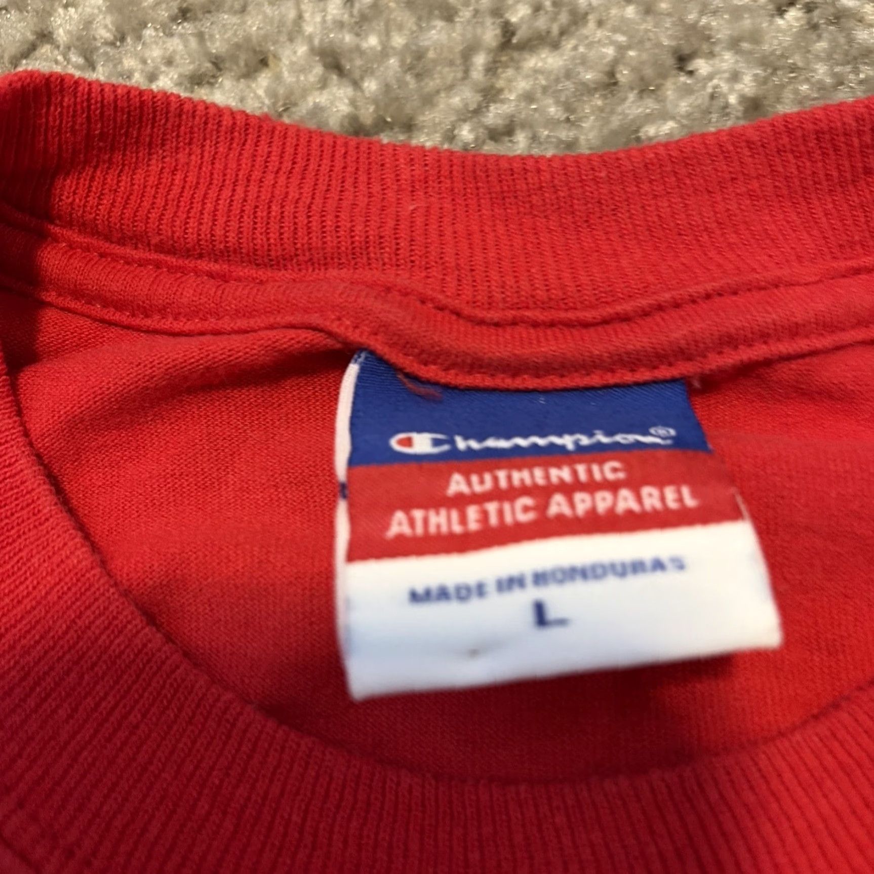 Champion VINTAGE Florida Atlantic University Owls Champion Y2K Red T-Shirt Large Mens Size US L / EU 52-54 / 3 - 6 Thumbnail