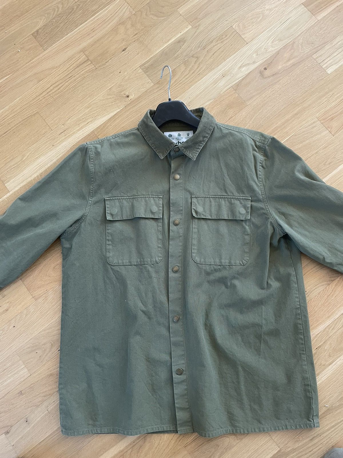 Barbour Barbour Military style over shirt w/ Corduroy collar Size US XL / EU 56 / 4 - 1 Thumbnail