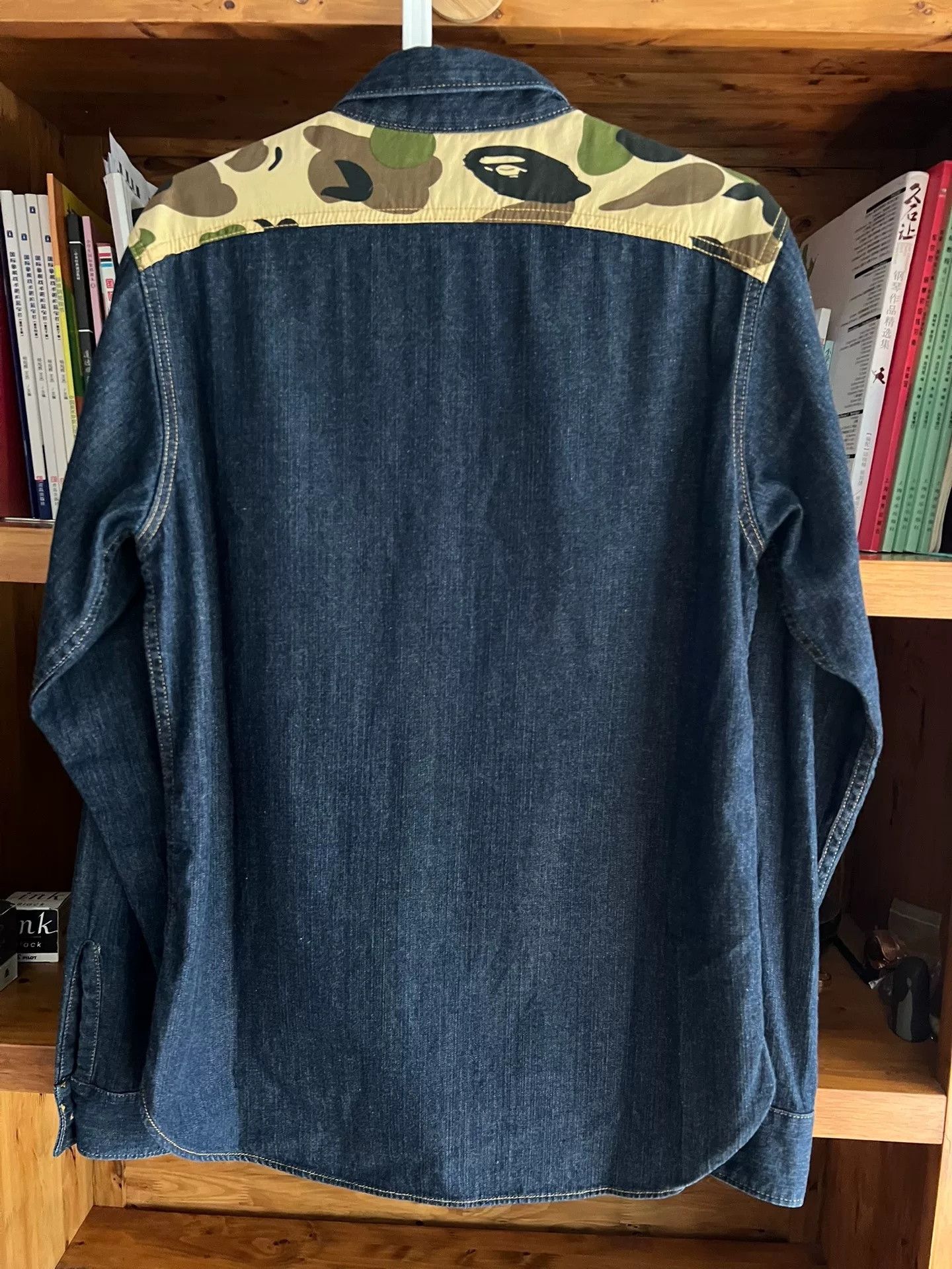 Bape Bape Camo Indigo Denim Shirt Size US L / EU 52-54 / 3 - 7 Thumbnail