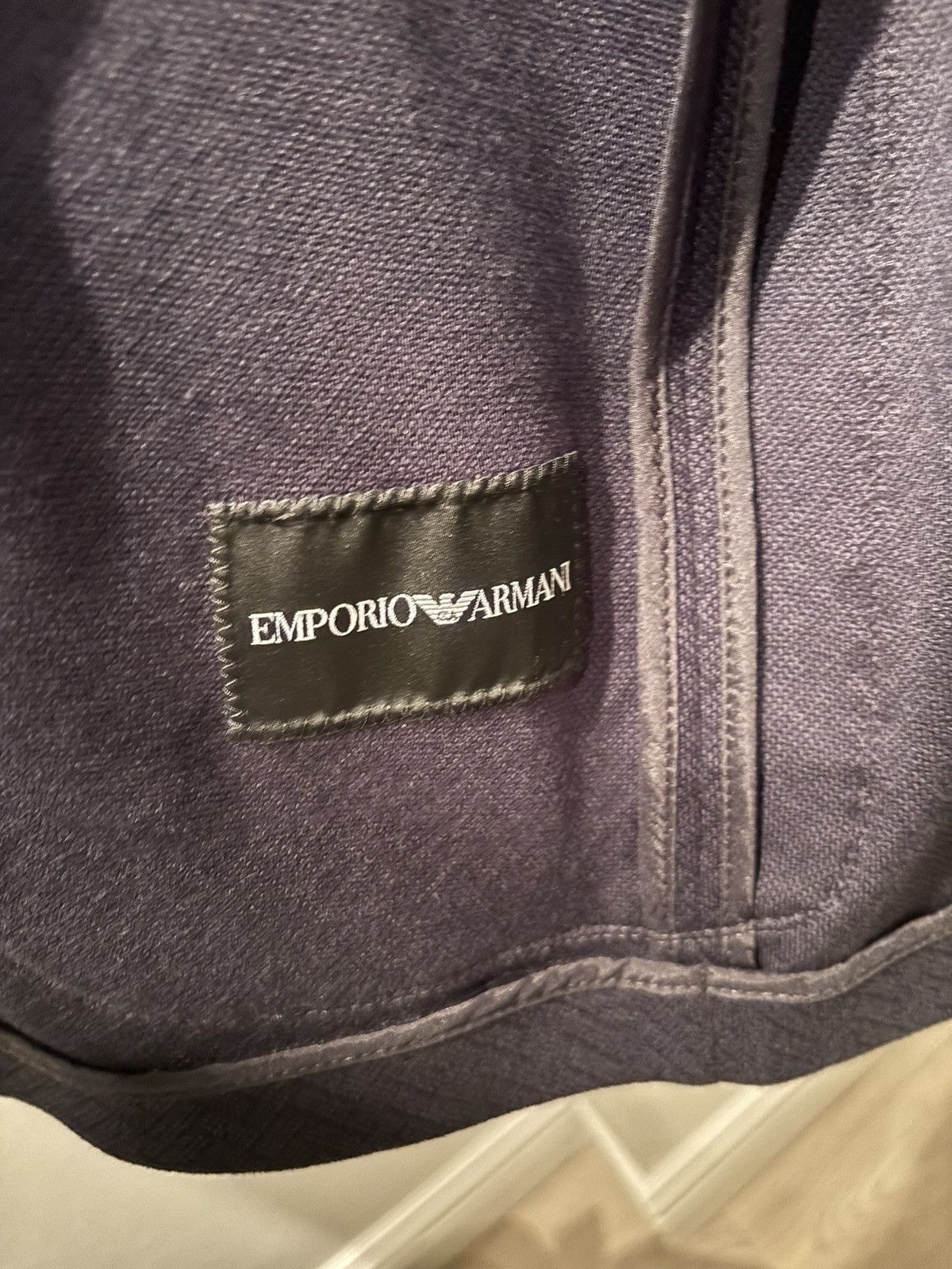 Emporio Armani Herringbone patch pocket Blazer Size 52R - 4 Thumbnail