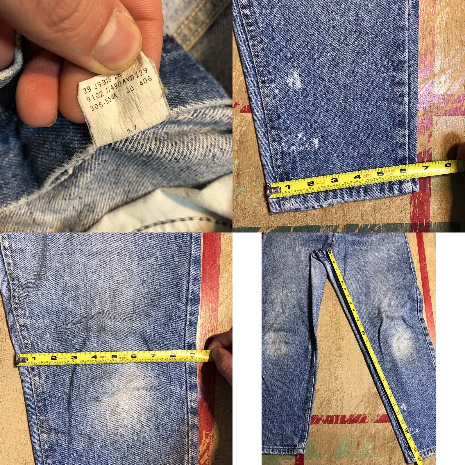 Lee VINTAGE Lee Jeans Womens 12 Petite Blue Denim Tapered High Rise Mom Ladies 80s 90s USA Womens Size 28" / US 6 / IT 42 - 8 Thumbnail
