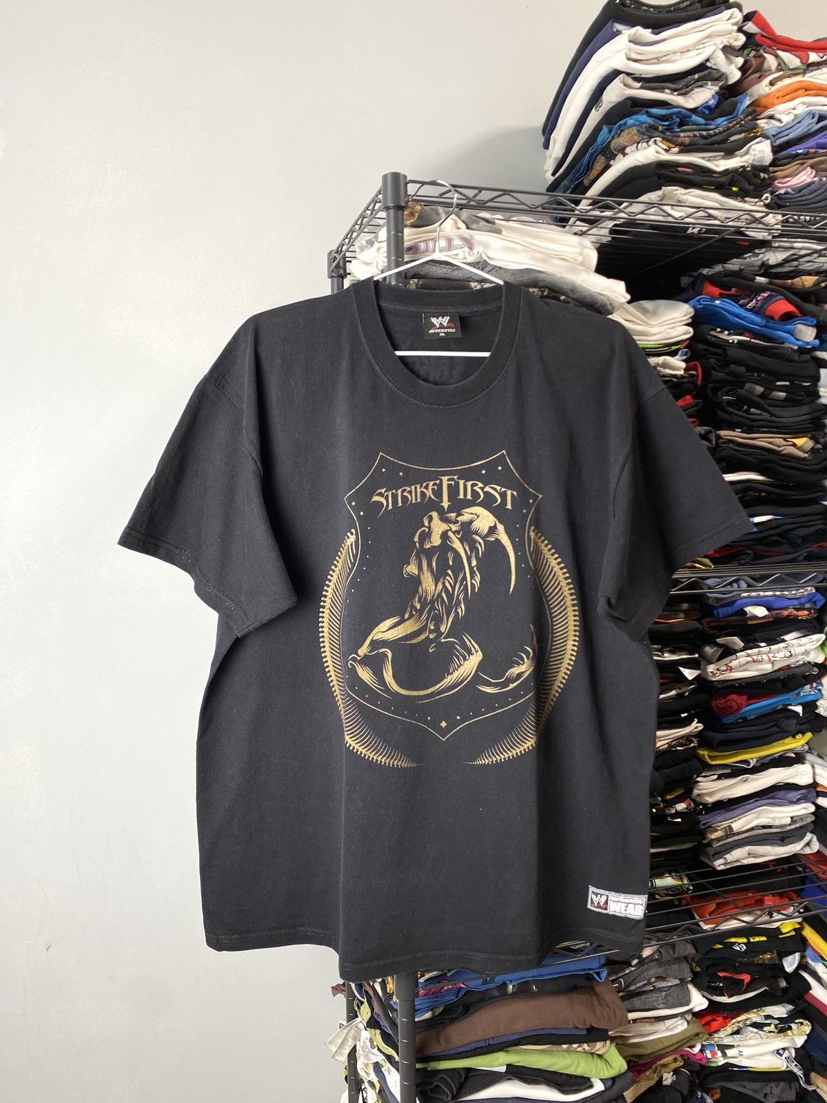 Band Tees × WWE × WWF Vintage 2011 RKO Strike First Wrestling T Shirt WWE WWF Size US XL / EU 56 / 4 - 1 Thumbnail