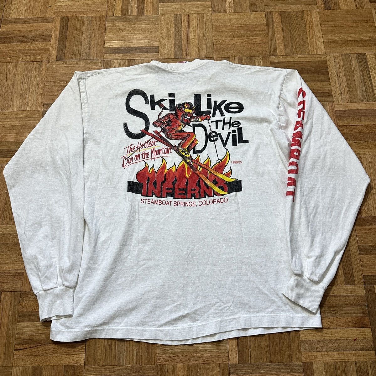 Fruit Of The Loom Vintage Inferno long sleeve tee Size US XL / EU 56 / 4 - 1 Thumbnail