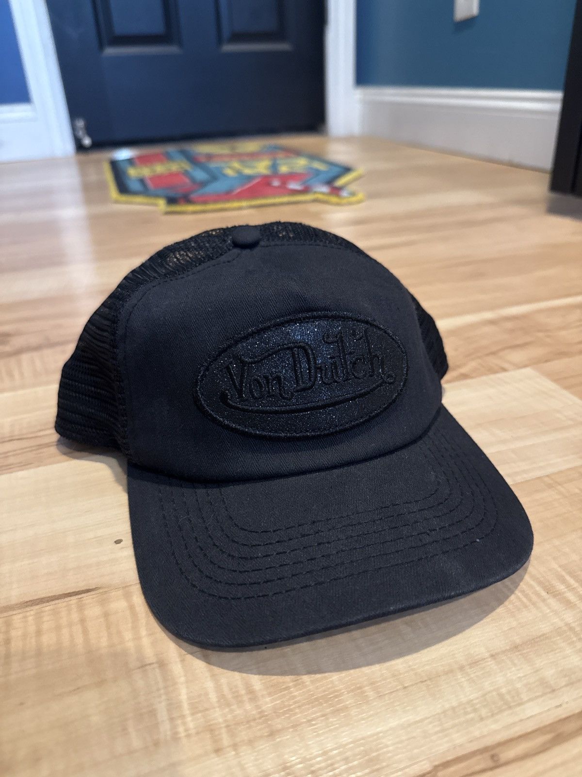 Von Dutch *RARE* Von Dutch Black Sparkle Hat Size ONE SIZE - 1 Thumbnail