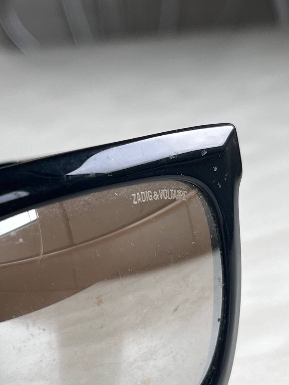 Vintage × Zadig & Voltaire Zadig & Voltaire'00s Square Black Frame Sunglasses Eyewear Size ONE SIZE - 4 Thumbnail