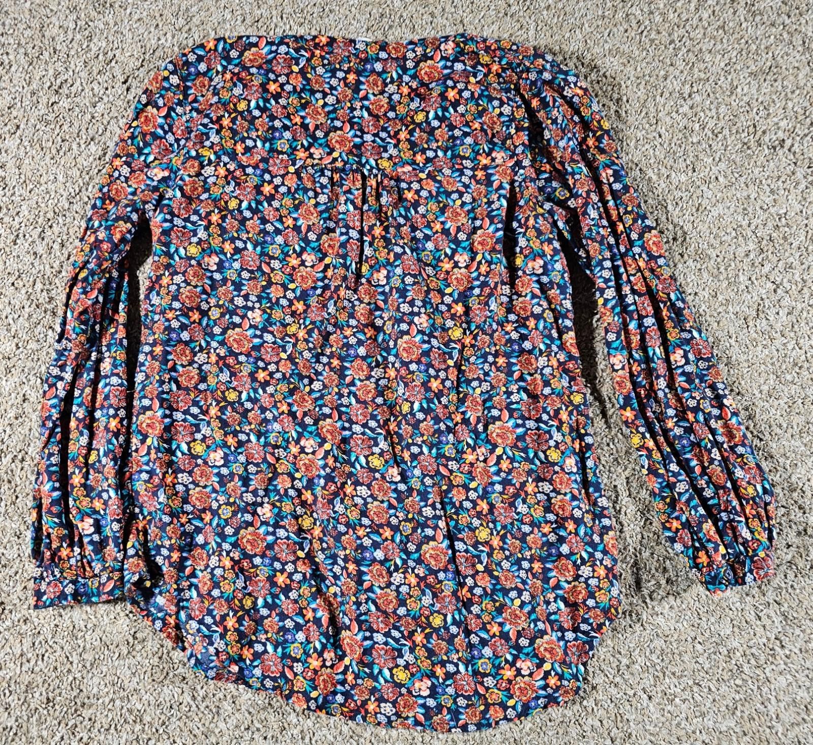 Old Navy Old Navy Tunic Shirt Floral Lightweight Flowy M Size S / US 4 / IT 40 - 6 Thumbnail