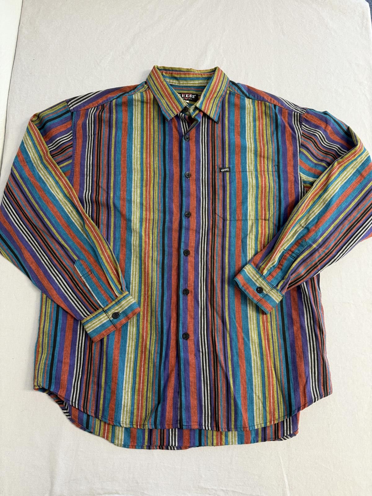 Guess VTG Guess Jeans Knit Button Up Georges Marciano 90s XL Size US XL / EU 56 / 4 - 1 Thumbnail