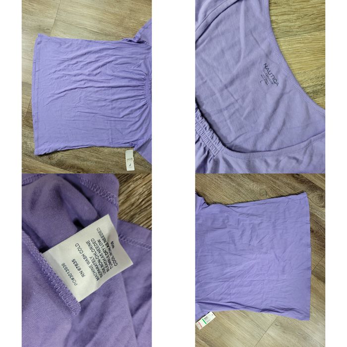 Nautica NEW Nautica Lavender Women's Large Sleepwear Top Scoop