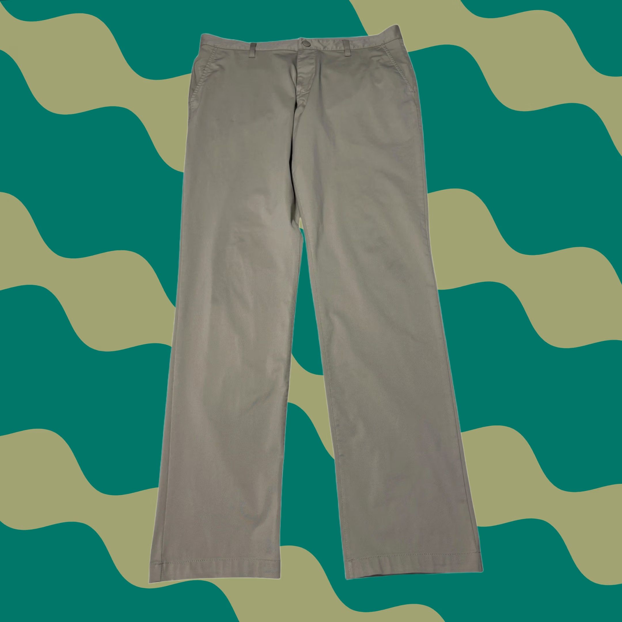 Rhone Rhone Commuter Pants Mens 35X32 Khaki Tan Straight Leg Performance FA20 100036 Size US 35 - 1 Thumbnail