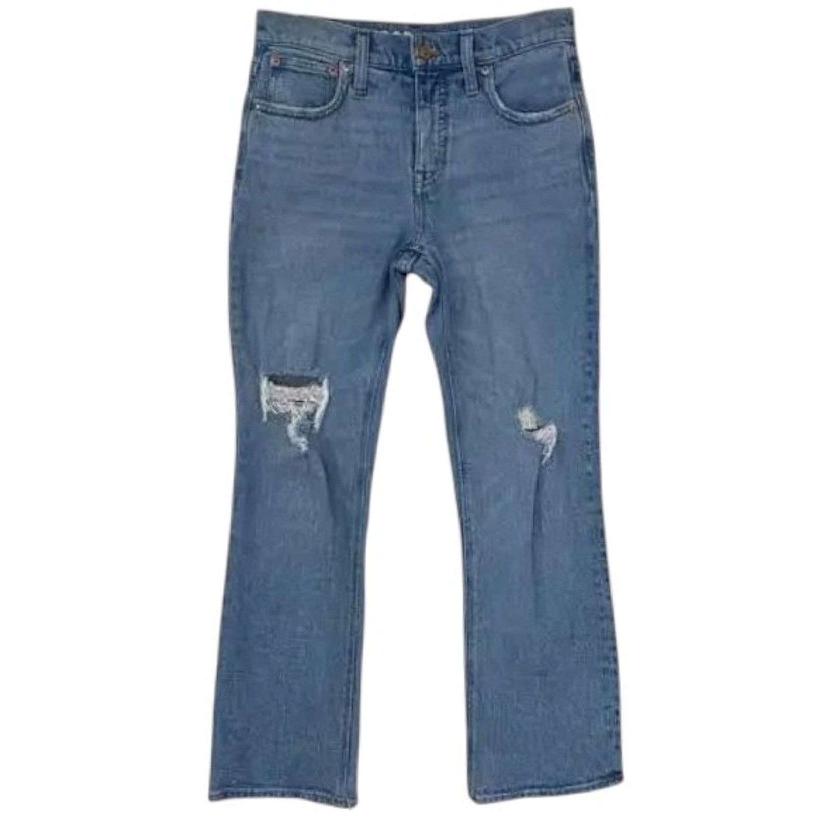 J.Crew J.Crew 9" Billie Demi Boot High-Rise Cropped Jeans, 25 Size 25" / US 0 / IT 36 - 9 Thumbnail