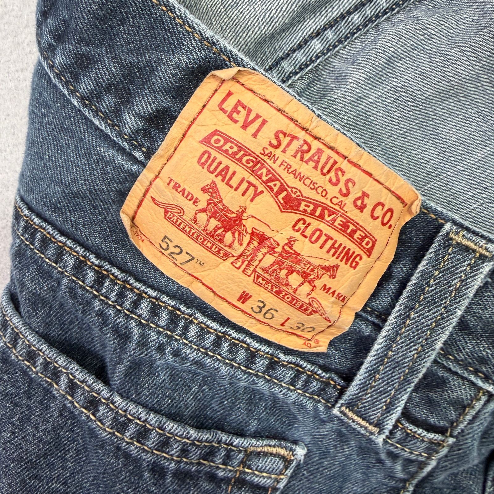 Levi's Vintage Levis 527 Low Bootcut Jeans Men's 36x30 Blue Denim Size US 36 / EU 52 - 6 Thumbnail