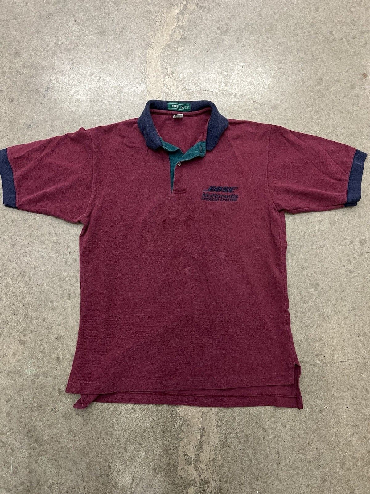 Other Outer banks Bose speaker system maroon polo Size medium Size US M / EU 48-50 / 2 - 1 Thumbnail