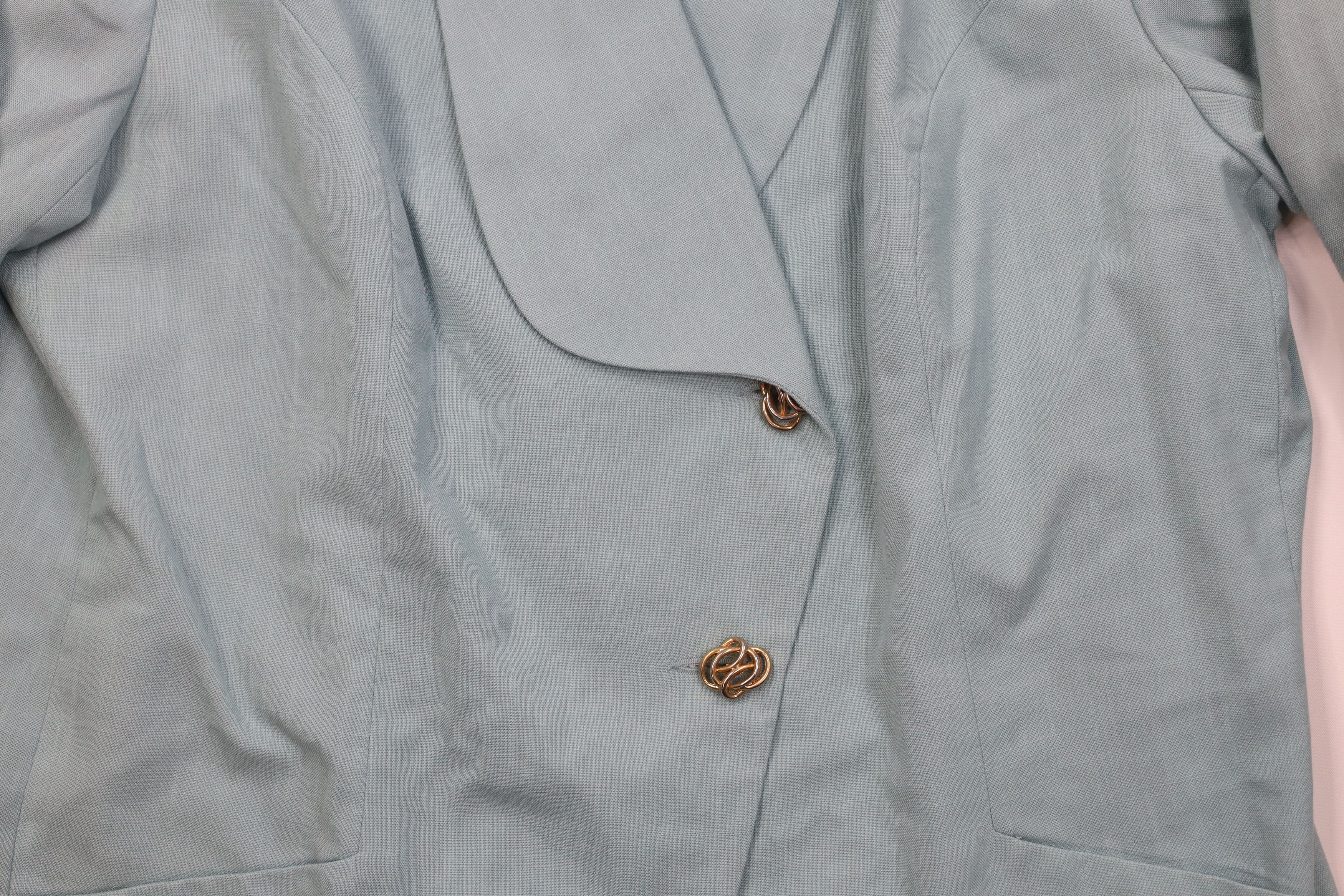 Oleg Cassini Vintage 70s 80s Oleg Cassini 2 Piece Church Wedding Suit Size 3XL / US 20-22 - 7 Thumbnail