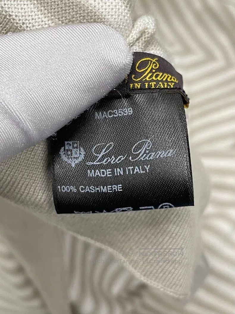 Loro Piana Loro Piana Light Green Striped Cashmere Scarf Size ONE SIZE - 5 Thumbnail