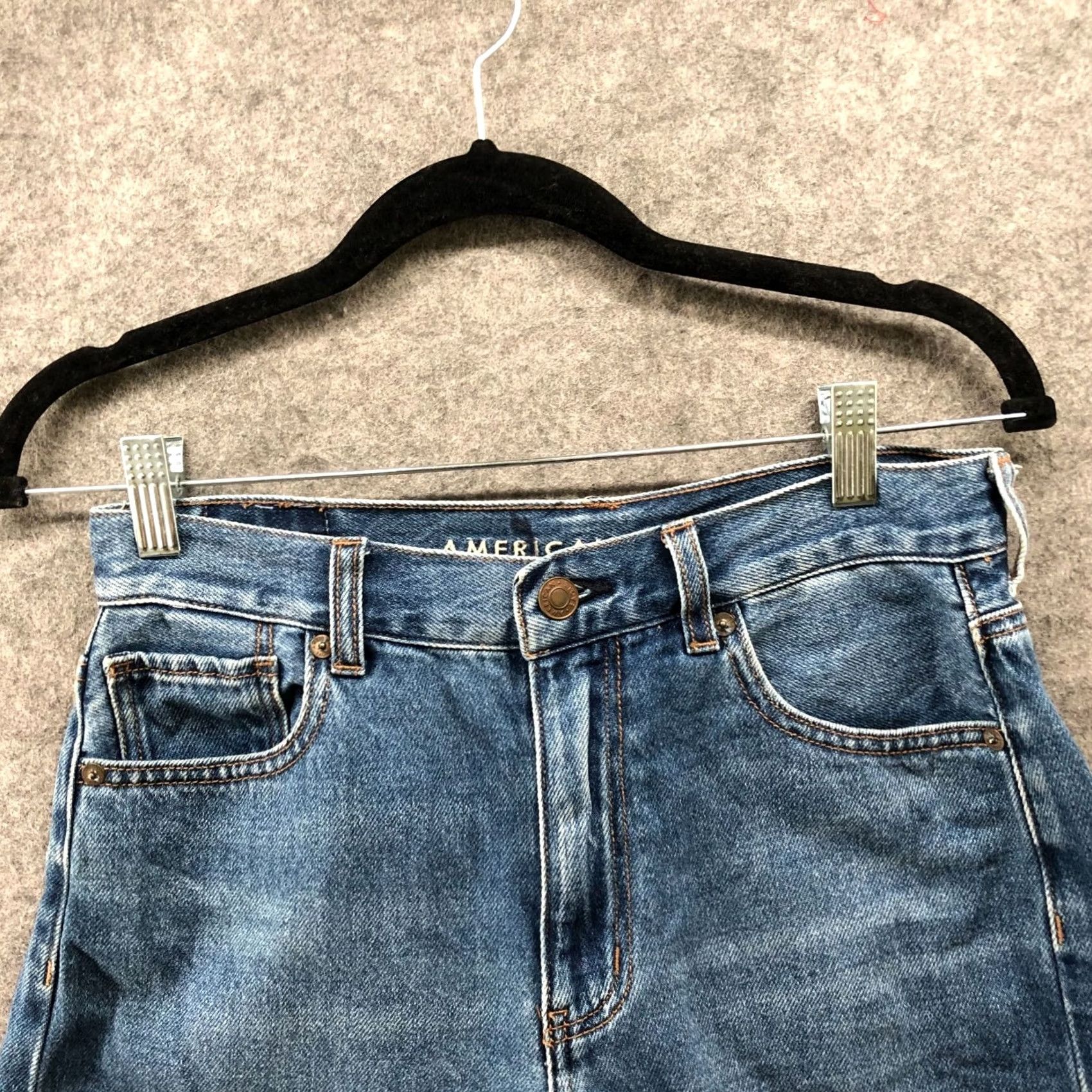 American Eagle Outfitters VINTAGE used? No. Oops. Size 27" / US 4 / IT 40 - 3 Thumbnail