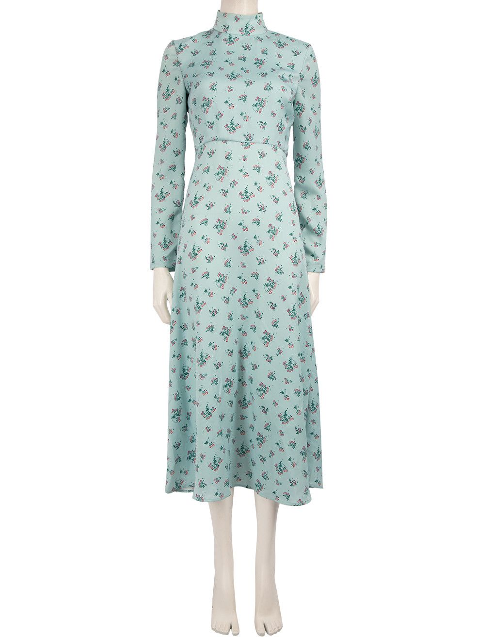 Other Blue Floral Print Long Sleeve Maxi Dress Size XS / US 0-2 / IT 36-38 - 1 Thumbnail