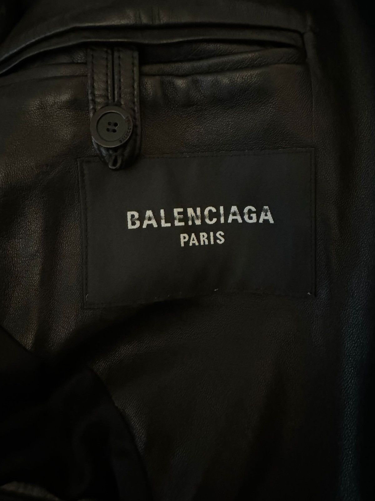 Balenciaga SS23 SOFT LEATHER BLAZER SB OVERSIZE JACKET Size US M / EU 48-50 / 2 - 10 Thumbnail