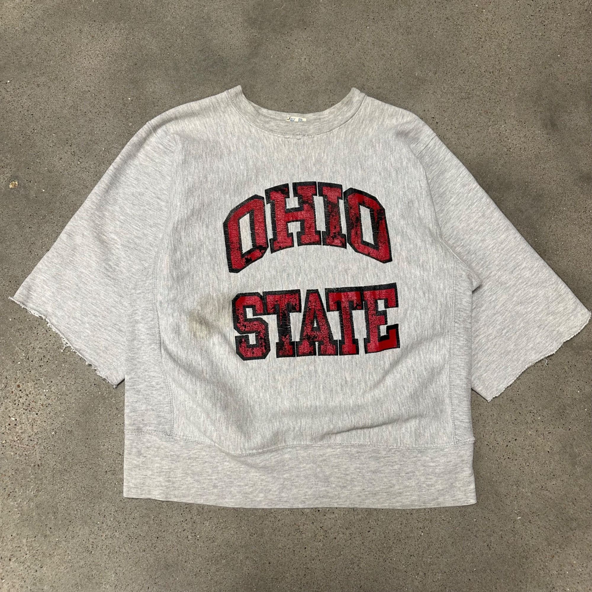 Champion sweater crop top 80s hotsell